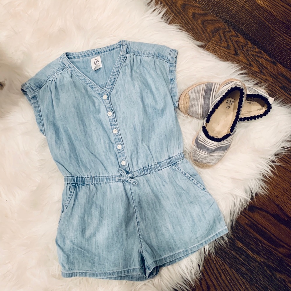 Denim romper
